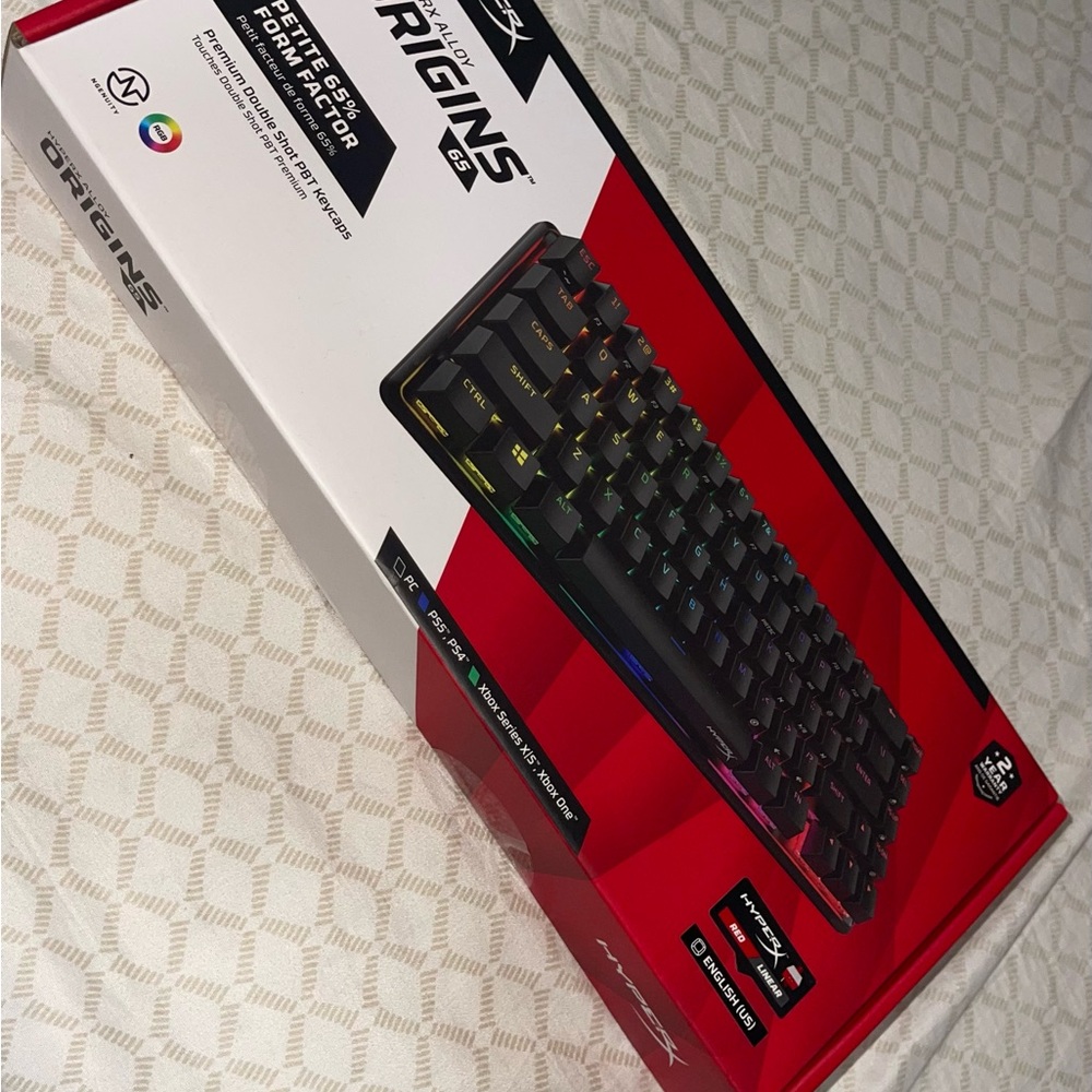 Hype Origins 65% Compact Mechanical Keyboard – Black with RGB